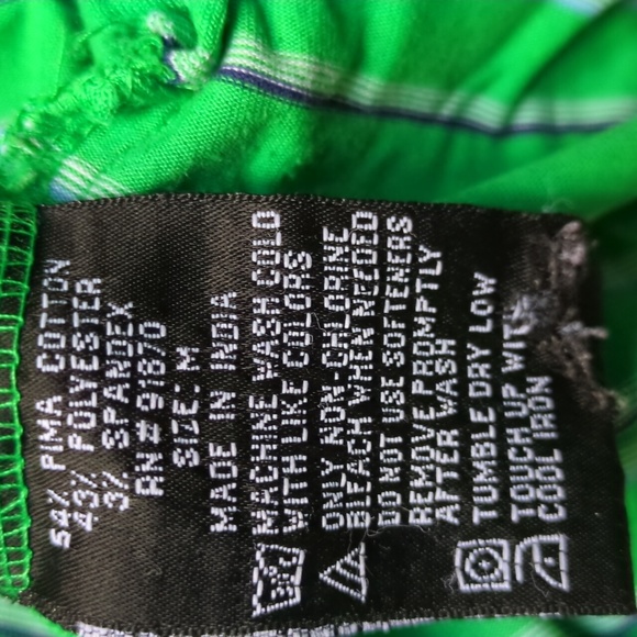 Men's Striped Polo Medium - Picture 6 of 7